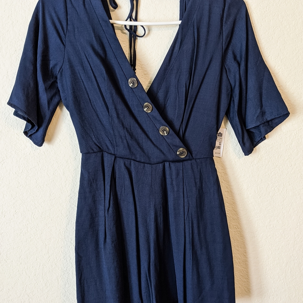 blue romper